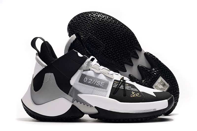 Jordan Why Not Zer0.2 Low Black White Grey Shoes